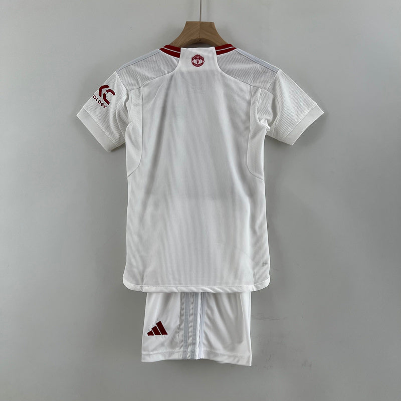 23-24 Manchester United third away kid kit