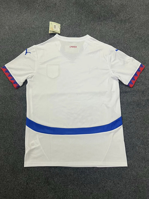 24-25 Serbia away white soccer jersey