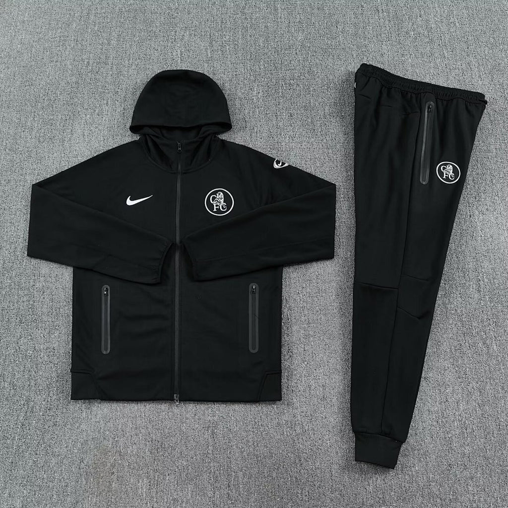 Chelsea 2025/26 Black Hoodie Suit S-2XL