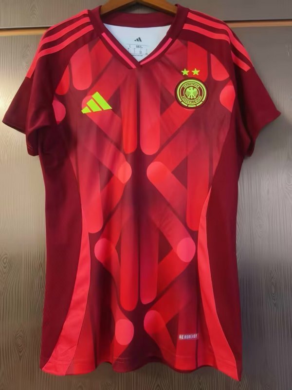 25-26 Germany away red woman jersey