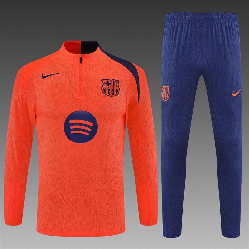 Barcelona Orange 2025/26 training shirt half zip