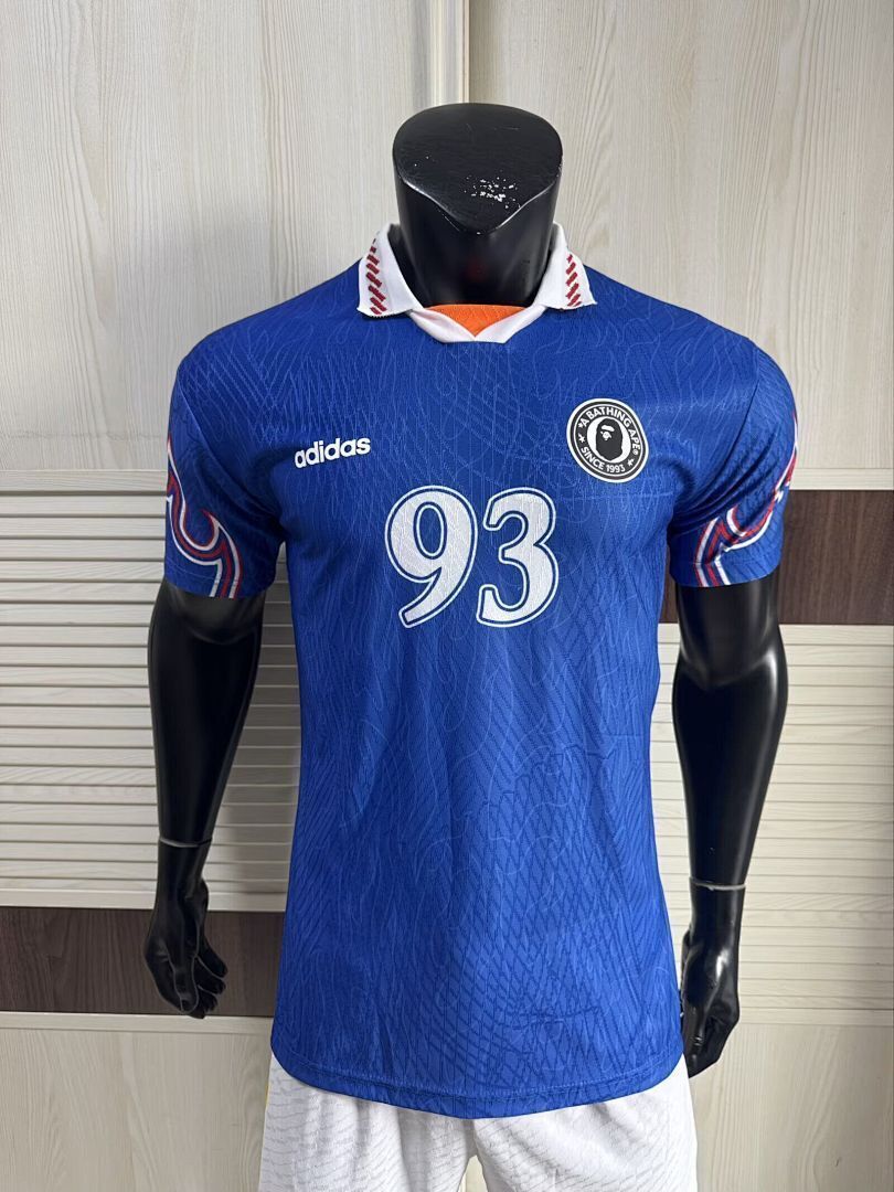 ADIDAS X BAPE Blue Player Version Jersey S-2XL