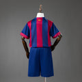 Barcelona 14/15 Home Retro Kids Kit Jersey Size 16-28