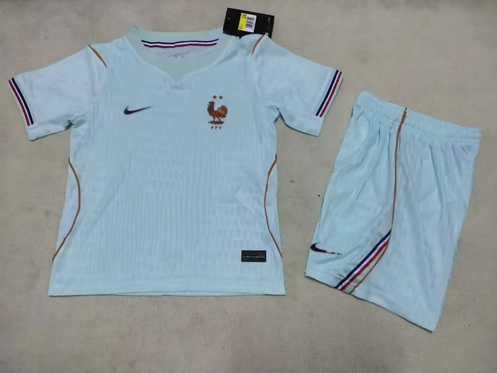 France 2026 World Cup Away Player Version kids Soccer jersey 16-28