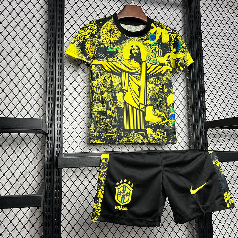 24-25 Brazil Jesus Yellow Special kid kit
