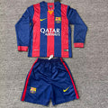 14-15 Barcelona home retro long sleeve kid kit