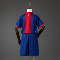 Barcelona 12/13 Home Retro Kids Kit Jersey Size 16-28