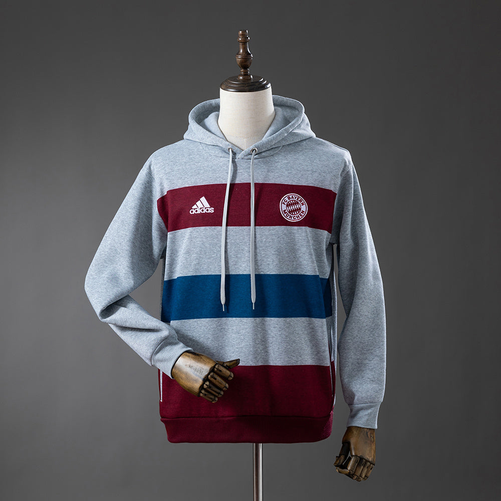 Bayern Munich 14/15 Hooded Sweatshirt - Grey S-XXL