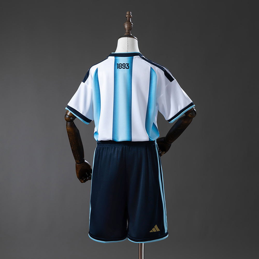 Argentina 2026 Home Kids Kit Jersey Size 16-28