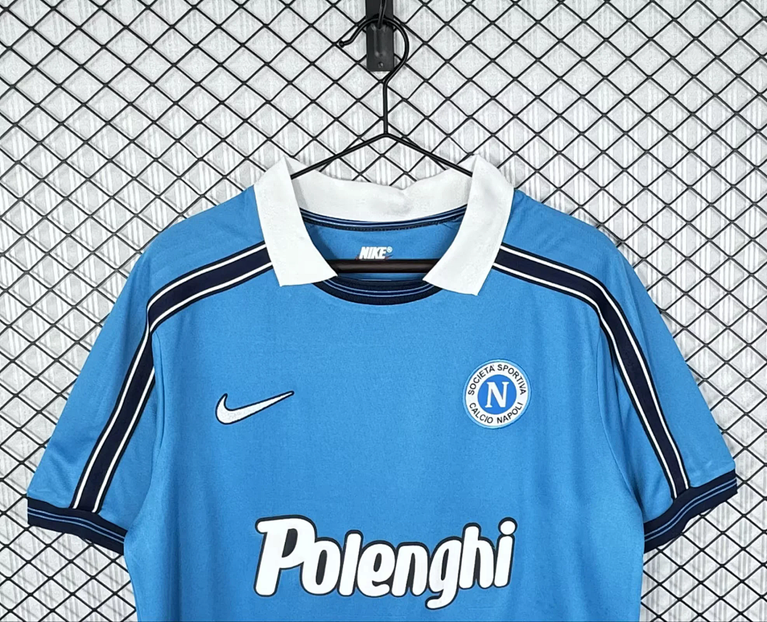 Retro 1998-99 Napoli home soccer jersey size S-2XL