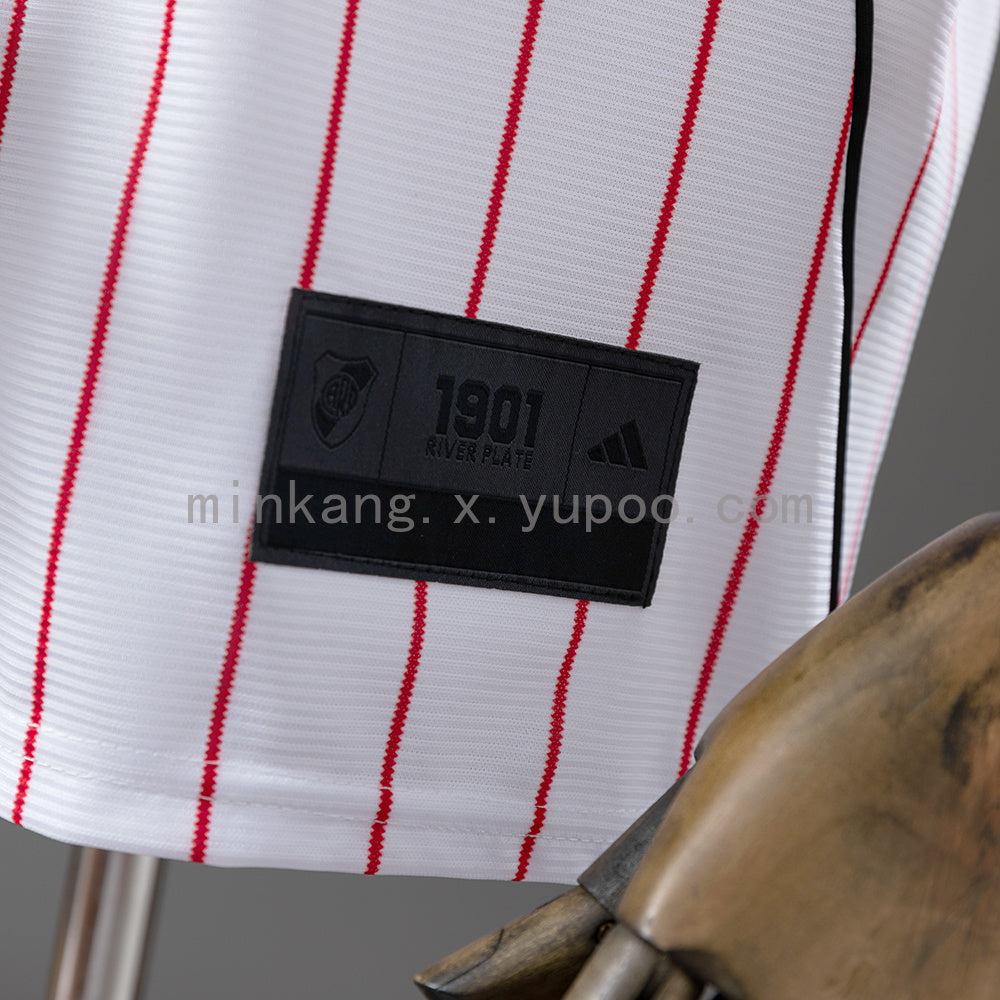 River Plate 25/26 US Pack Full-Button Baseball Jersey White S-XXL