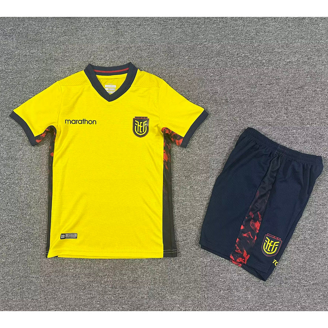 Ecuador 2026 World Cup Home Kids Kit size 16-28