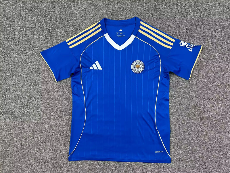25-26 Leicester City home soccer jersey