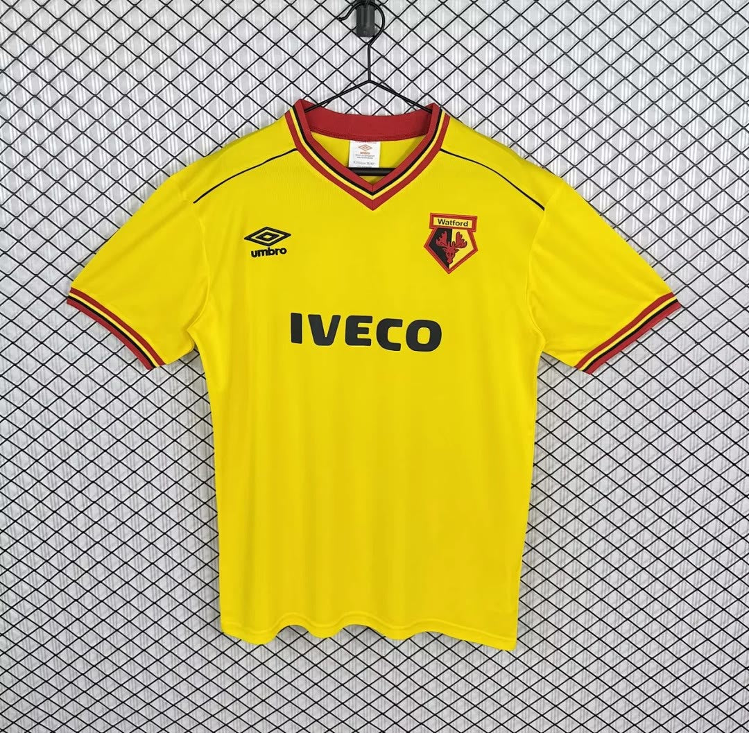 Retro 82-85 Watford home socer jersey size S-2XL