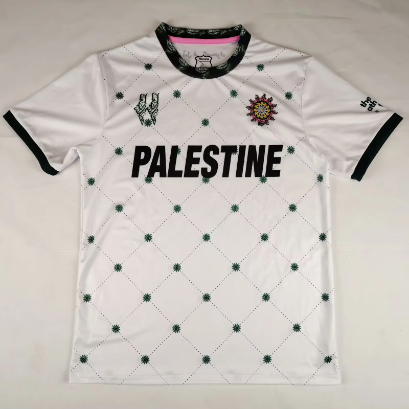 25-26 Palestino special version white green soccer jersey