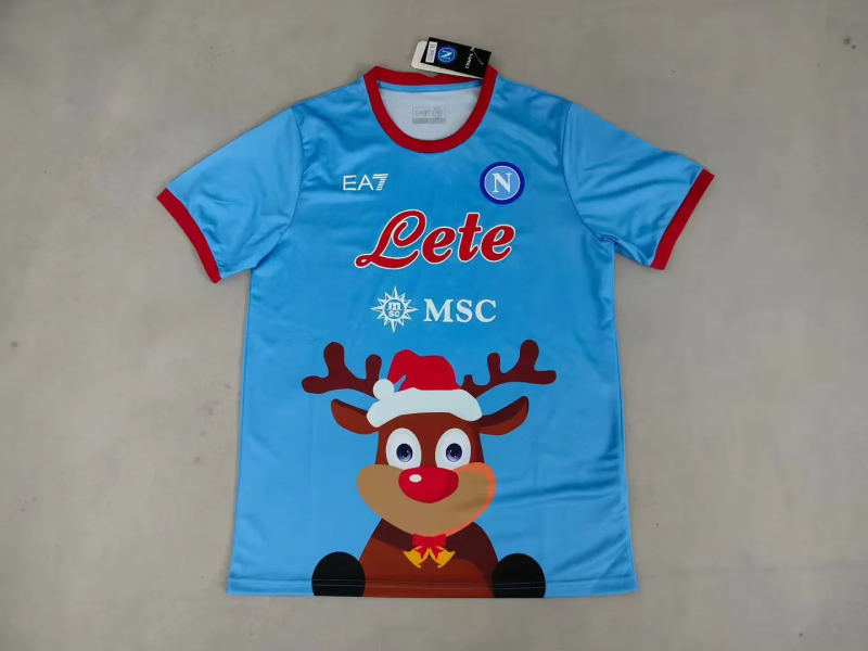 Naples Napoli 2025/26 Chrismas version soccer jersey size S-2XL