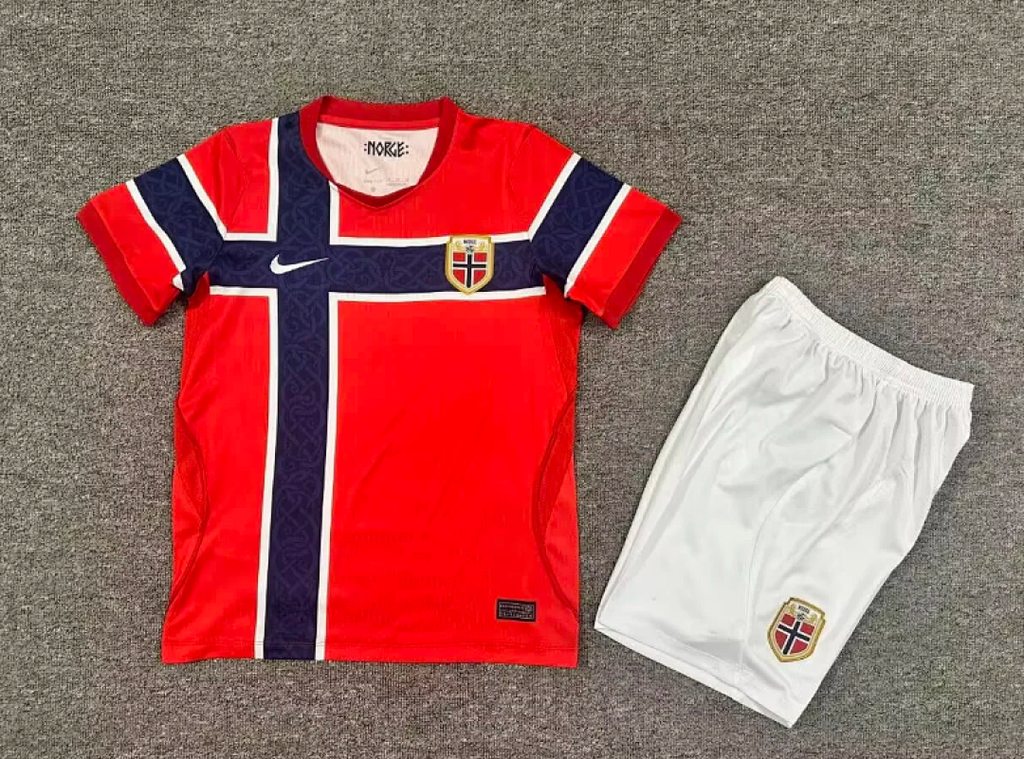 Norway 2026 World Cup Home Kid kit size 16-28
