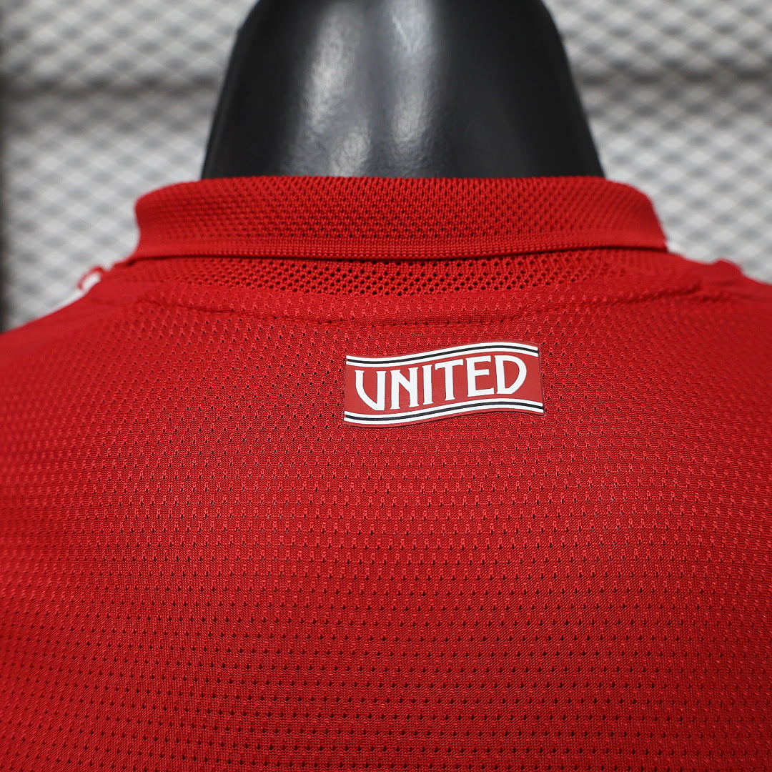 Manchester United 2026/27 Home Long Sleeve Player Version Jersey S-2XL