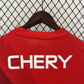24-25 La Católica away red jersey