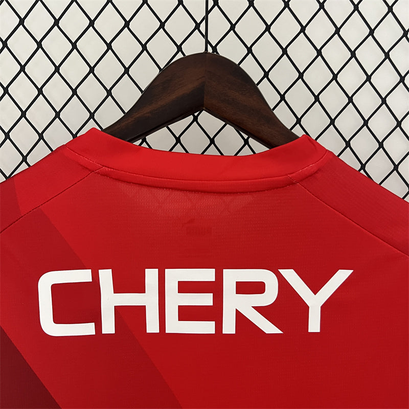 24-25 La Católica away red jersey