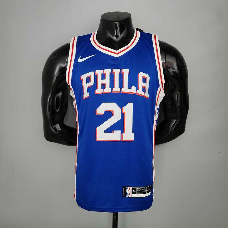 Embiid#21 Detroit Pistons blue