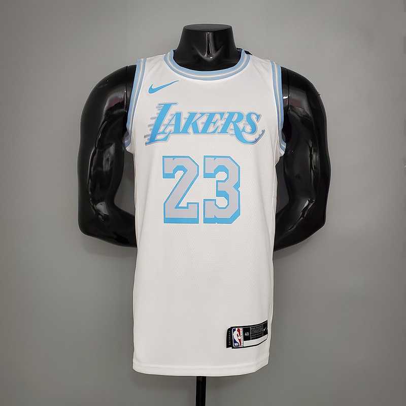 New Lakers James #23 Crew Neck Retro Limited Edition White