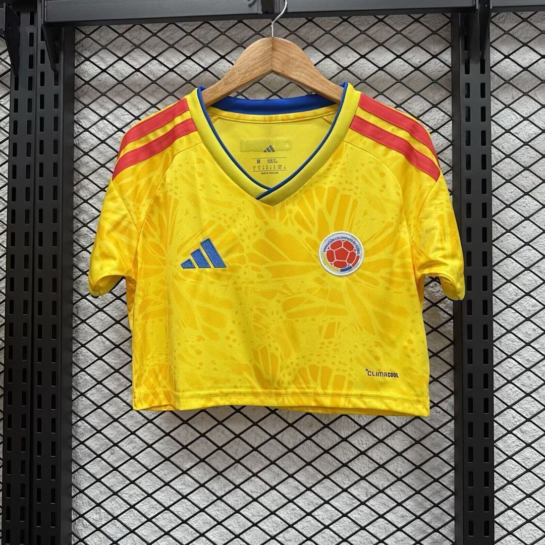 Colombia 2026 World Cup Home Crop Top size S-XL