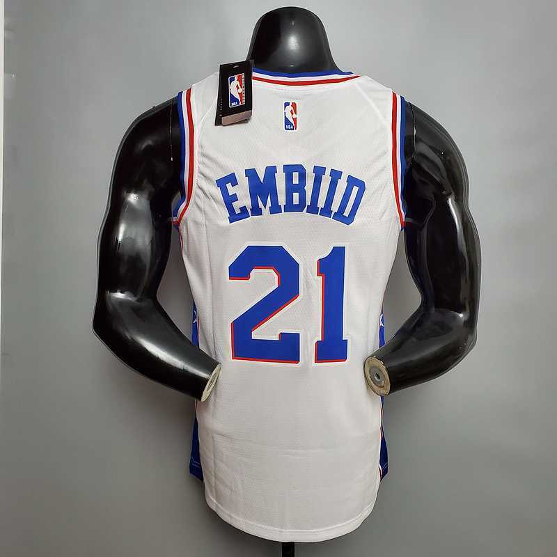 Embiid #21 Detroit Pistons white