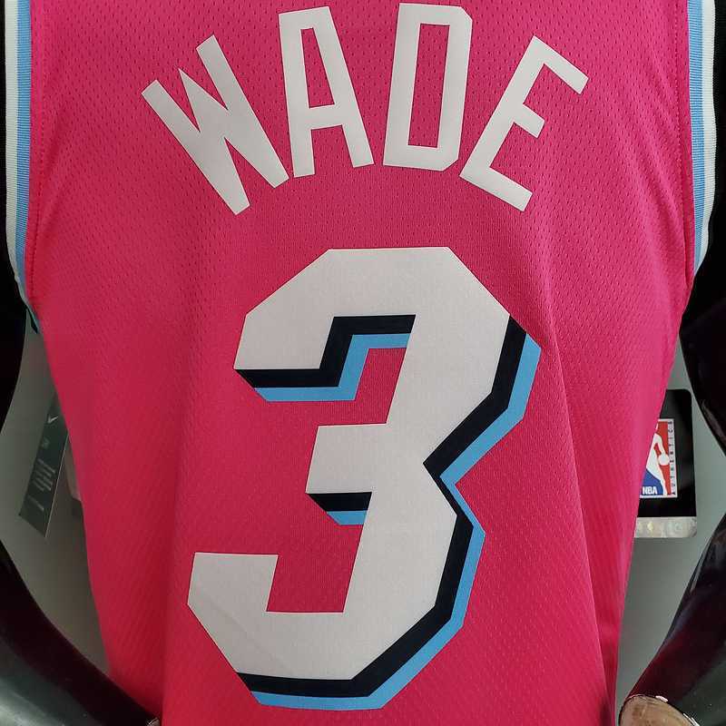WADE #3 Miami Heat V-neck pink