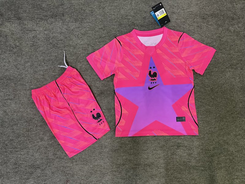2026 France Pink Goalkeeper Kids — Jsonwang 26/27