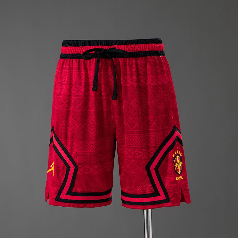 Pantalon Corto de Futbol #Brazil 2026 Basketball Shorts Red S-4XL — Minkang