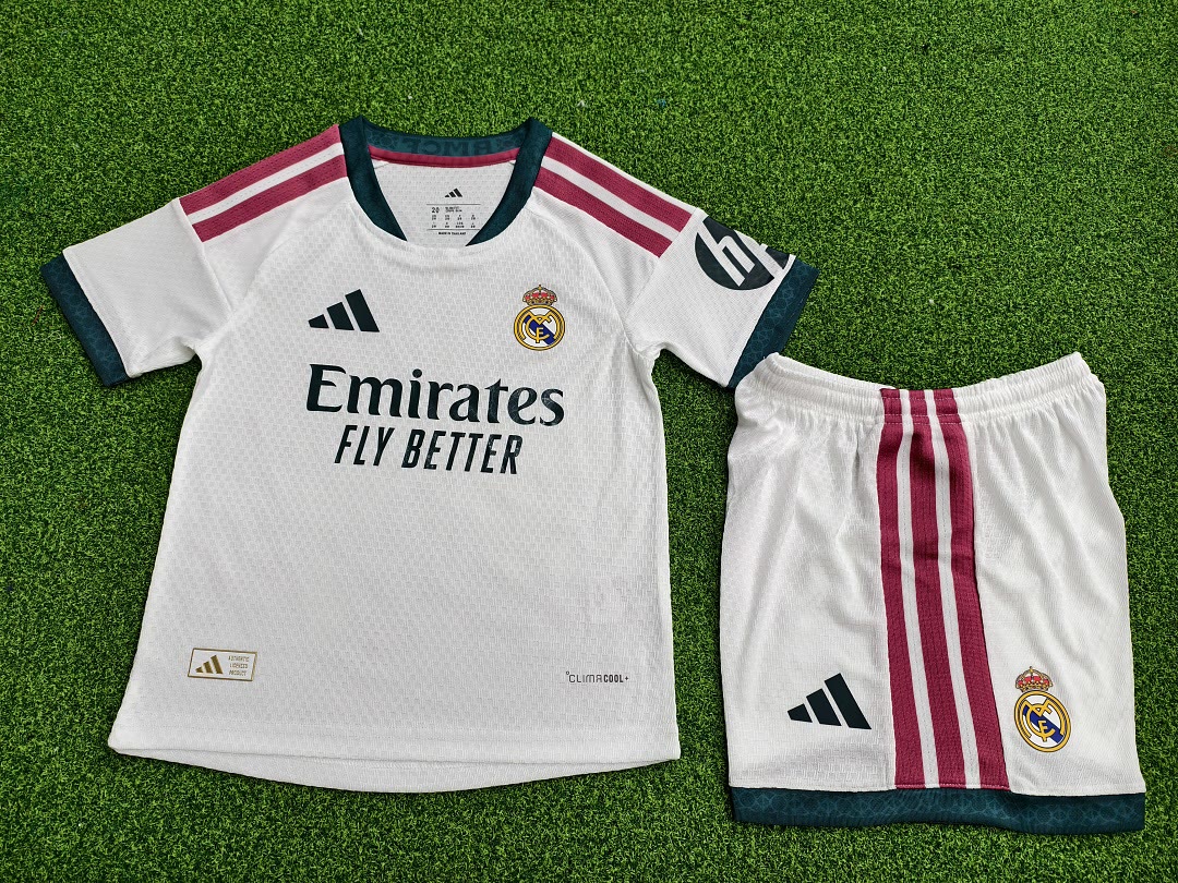 Real Madrid 2026/27 Home Player Version Kids kit Jerseys SIZE 16-28