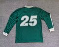 2025/26 Adidas x Oasis Tour Jacquard 25 Green with White Long sleeves Jersey size S-4XL