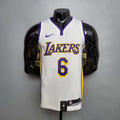 James #6 Lakers white