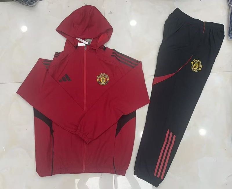 Manchester United 2025/26 Red Windbreaker suit S-2XL