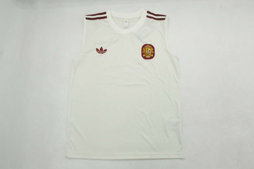 Spain 2026 World Cup White Vest Size S-2XL
