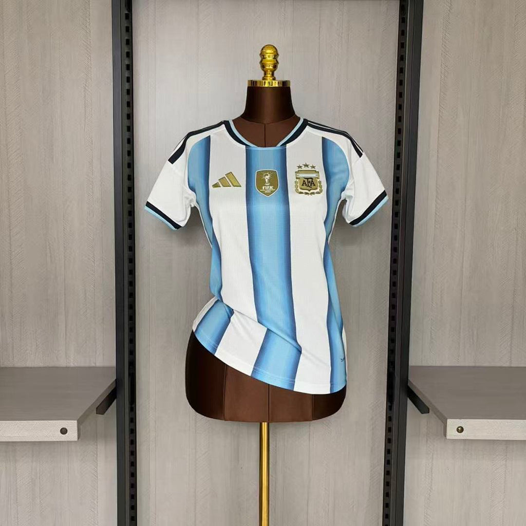 Woman Argentina 2026 World Cup Home soccer jersey size S-2XL