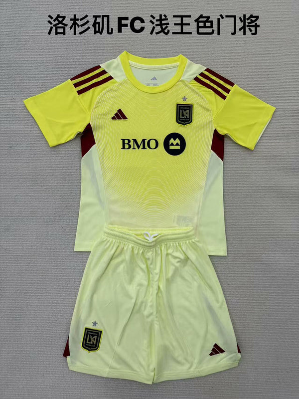 25-26 Los Angeles FC yellow goalkeeper kid kit