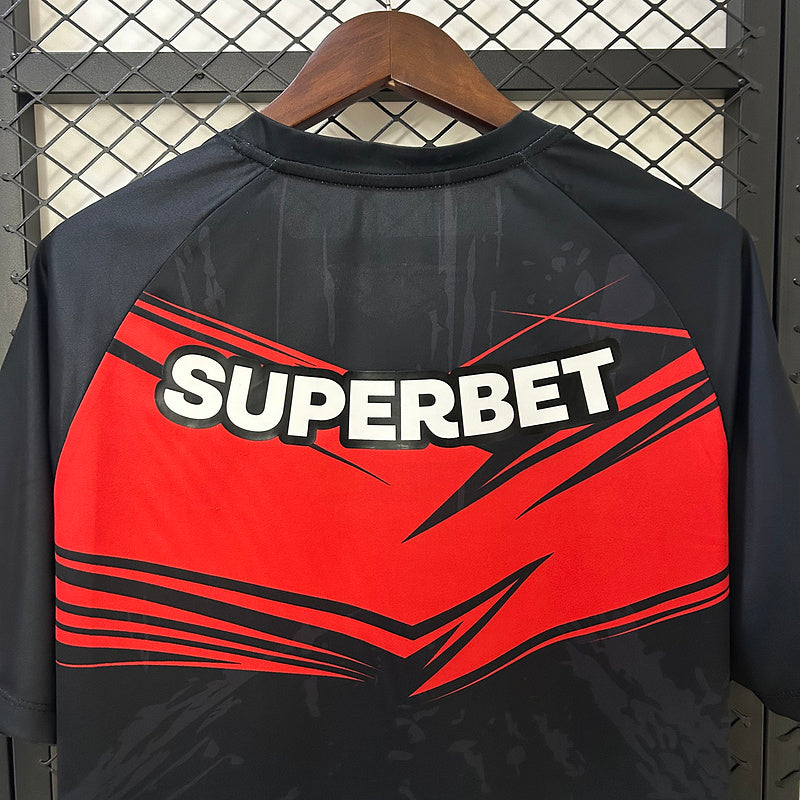 25-26 Sao Paulo red and black training jersey