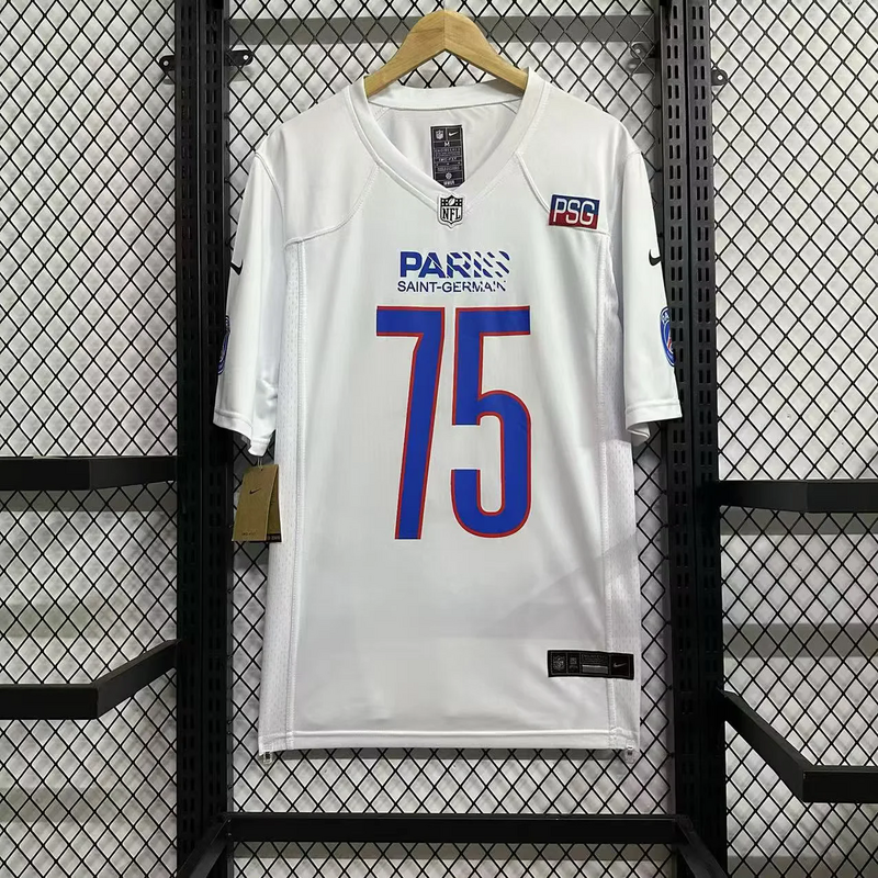 25-26 PSG 75 X NFL jersey size S-2XL