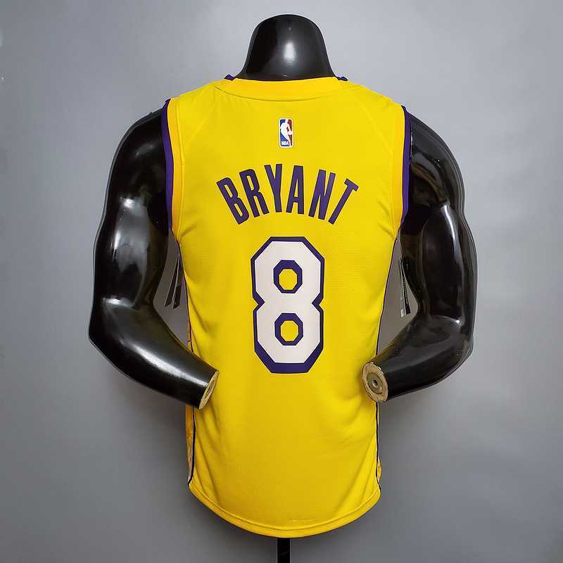 Bryant #8 Lakers V-neck City Edition yellow
