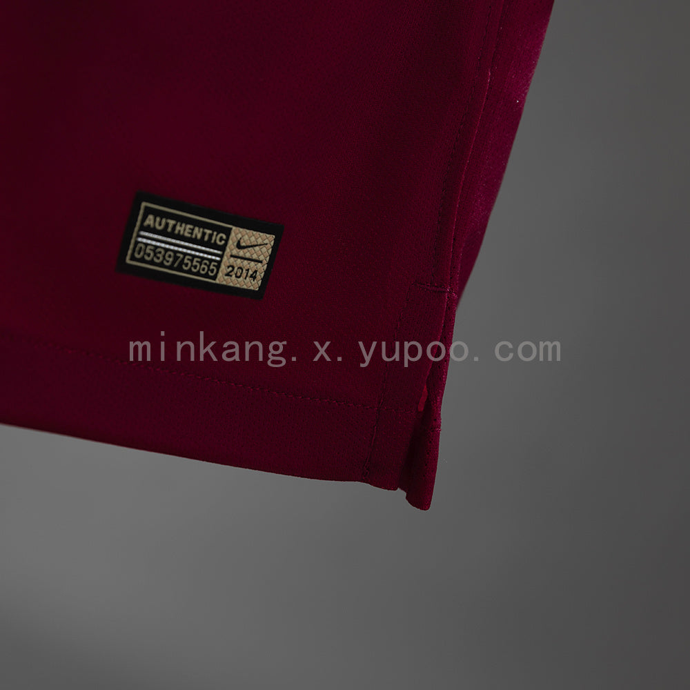 Portugal 2014 Player Version Retro Home Jersey S-3XL