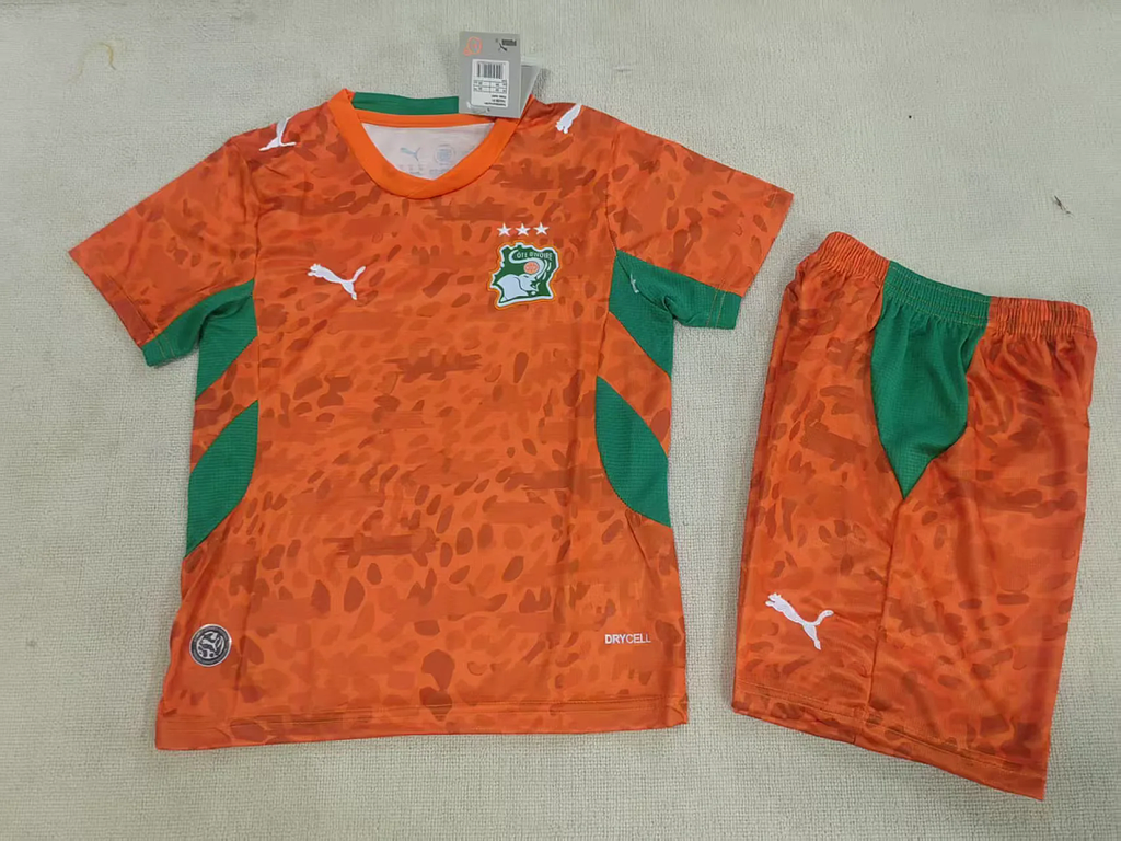 Cote d Ivoire 2026 World Cup Home kid kit size 16-28