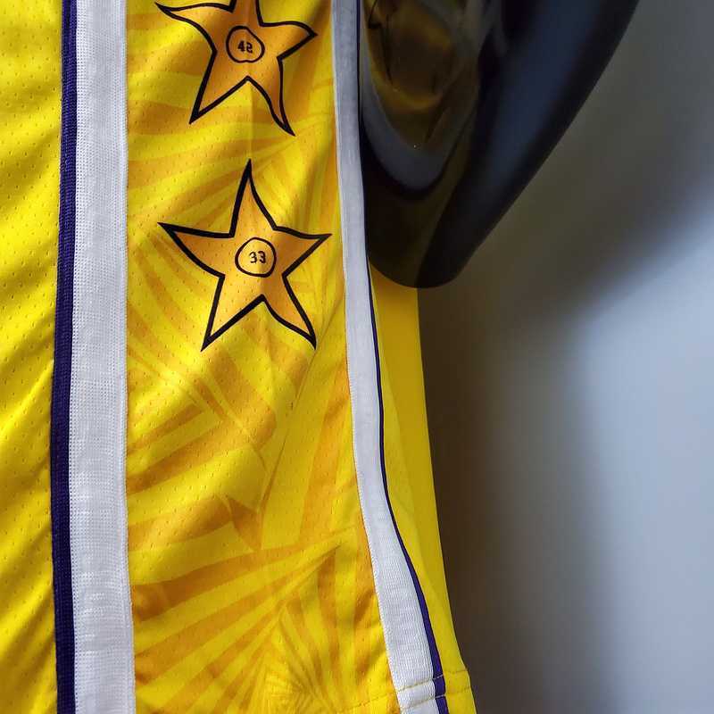 DAVIS #3 Lakers V-neck City Edition yellow