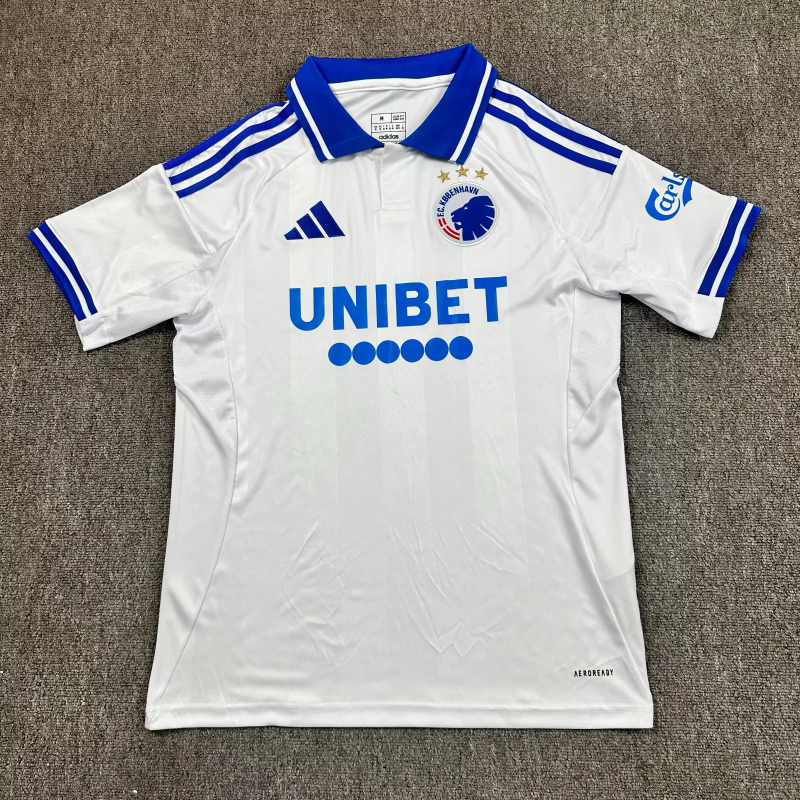 25-26 Copenhagen home white soccer jersey size S-2XL