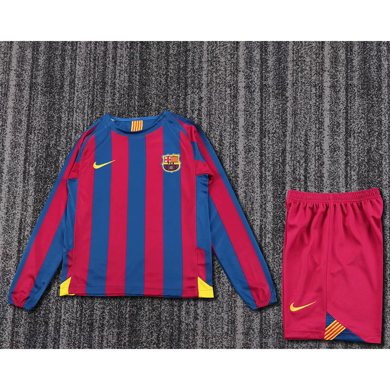 05-06 Barcelona Home League Edition Retro Kids Kit