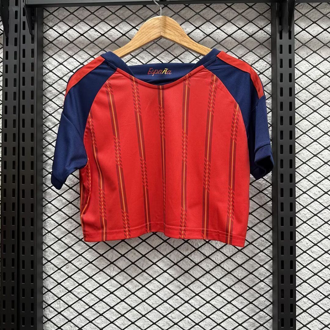 Spain 2026 World Cup Home Crop Top size S-XL