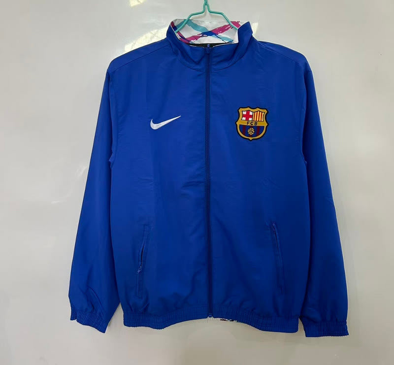 25-26 Barcelona blue white Windbreaker