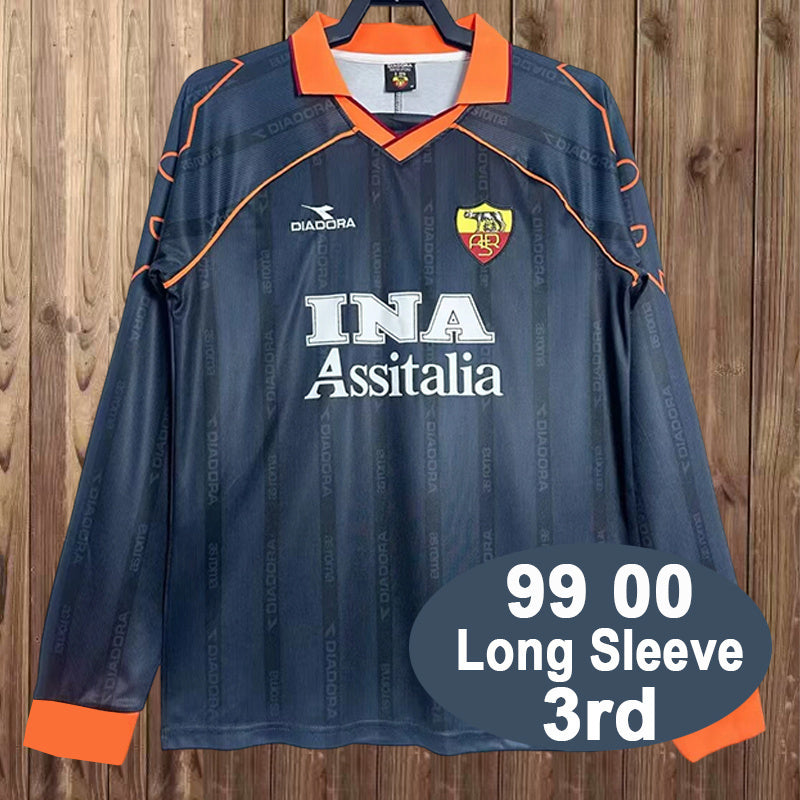 Retro Roma 1999/00 Third Away Long Sleeve size S-2XL