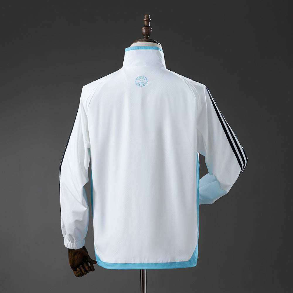 Argentina 05/06 Retro Windbreaker - White &amp; Blue S-XXL